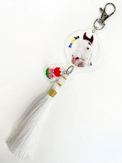 Racehorse Tail Tassel Keychain - netkeiba Official (6 Designs)