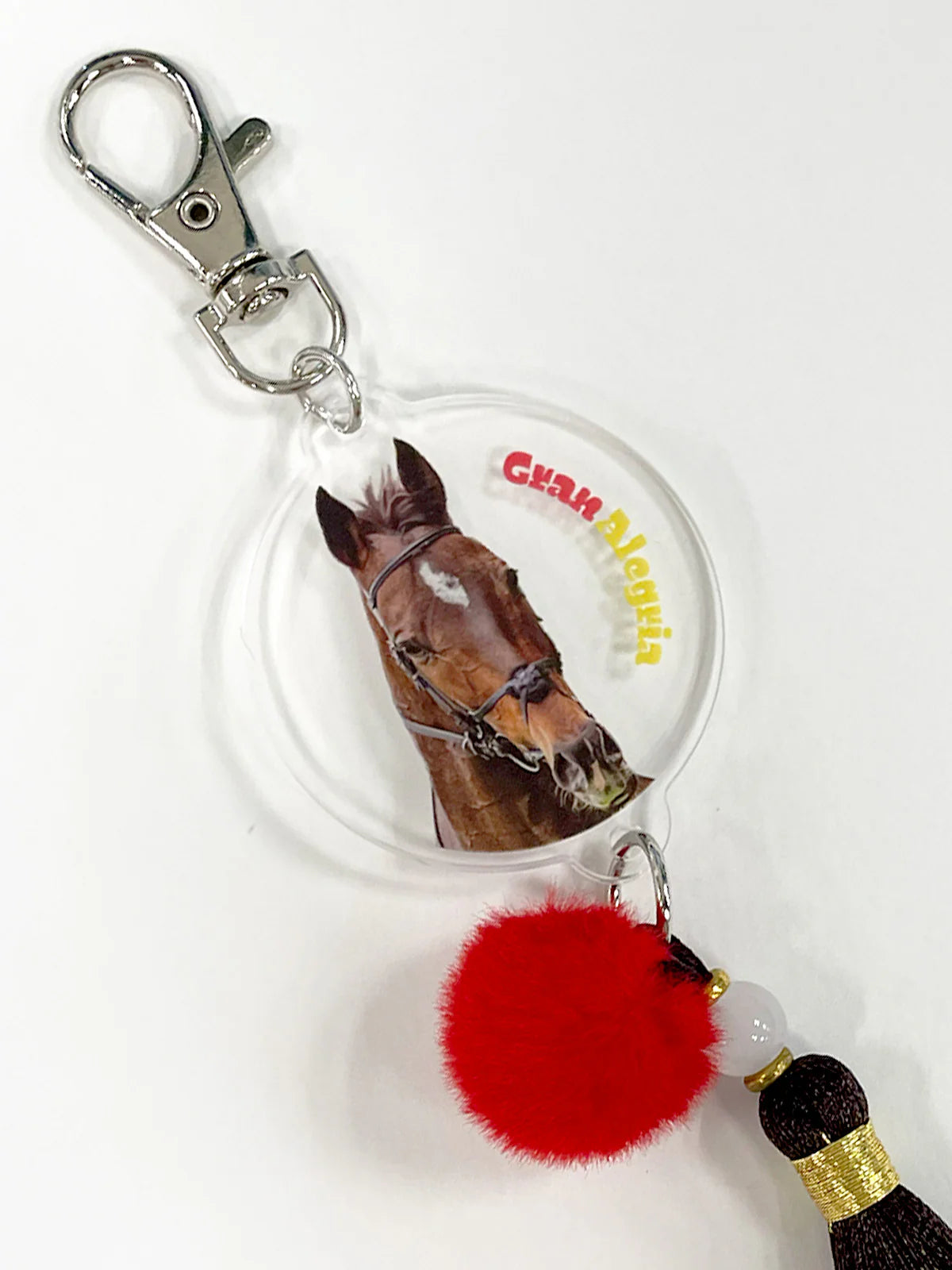 Racehorse Tail Tassel Keychain - netkeiba Official (6 Designs)