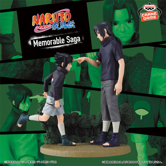Sasuke Uchiha & Itachi Uchiha Figure - Memorable Saga - Banpresto Prize - Naruto