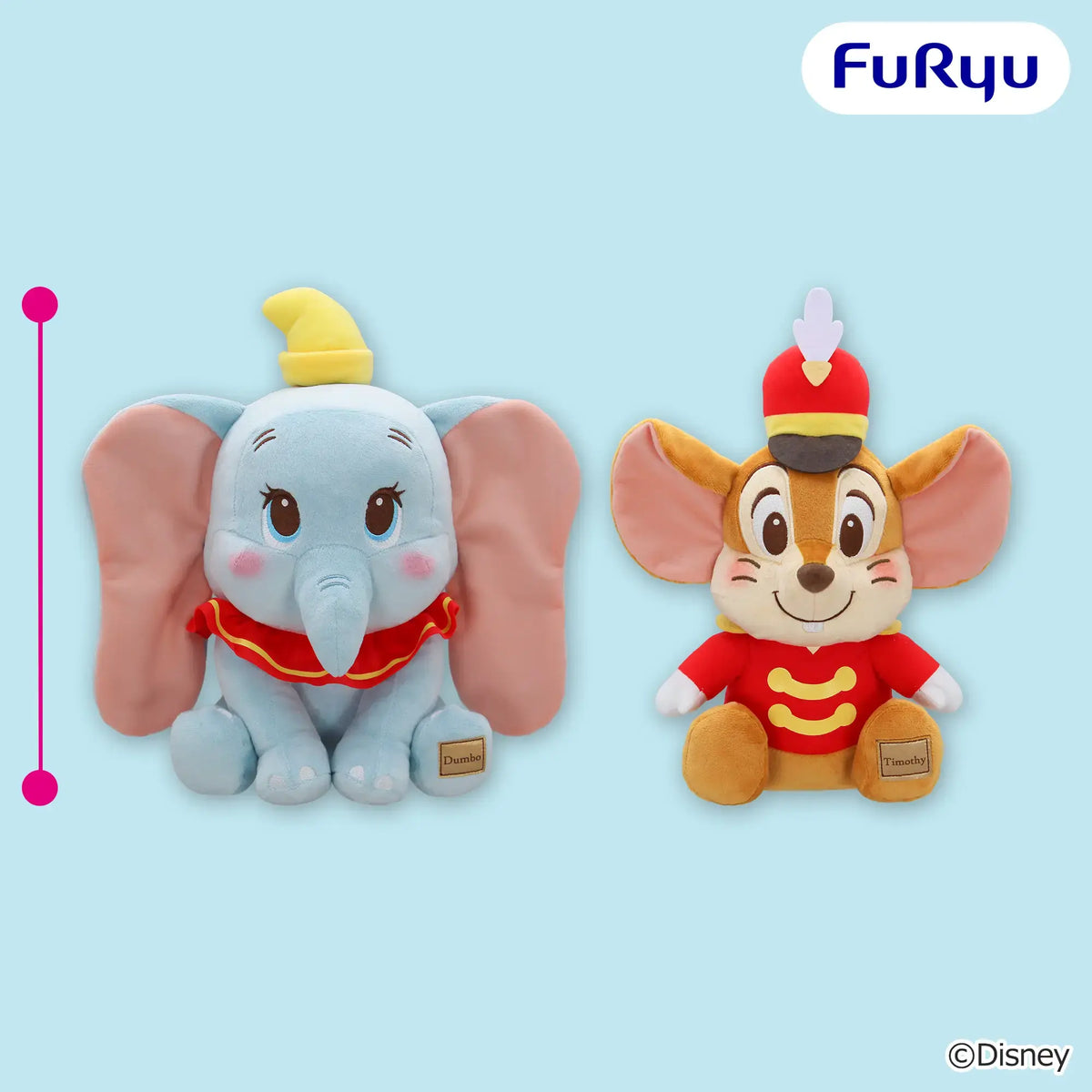 Dumbo Big Plush (2 Types, Complete Set Available) - FuRyu Prize - Dumbo