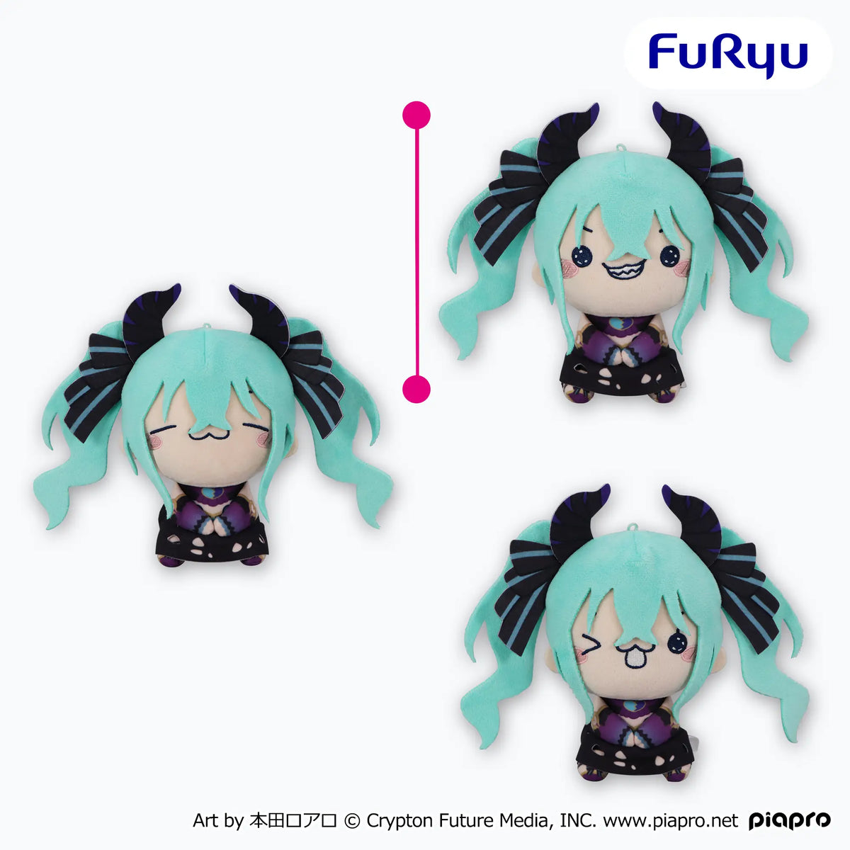 Mochipiko Plush (3 Types, Complete Set Available) - FuRyu Prize - Hatsune Miku