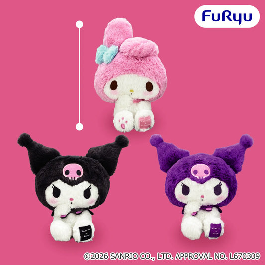 My Melody Kuromi Kamatte Plush (3 Types, Complete Set Available) - FuRyu Prize - Sanrio