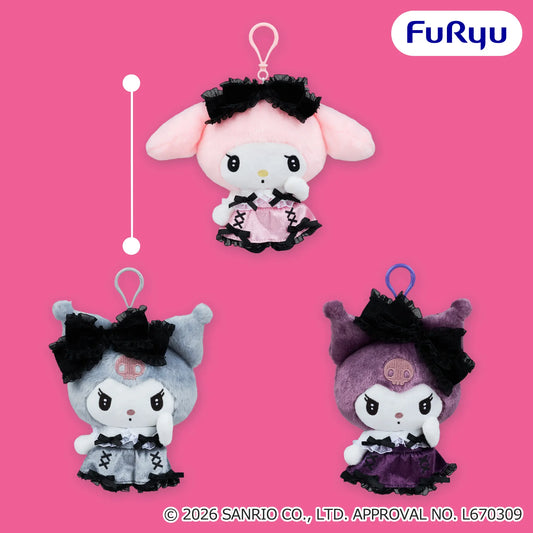My Melody Kuromi Kurippy Plush (3 Types, Complete Set Available) - FuRyu Prize - Sanrio