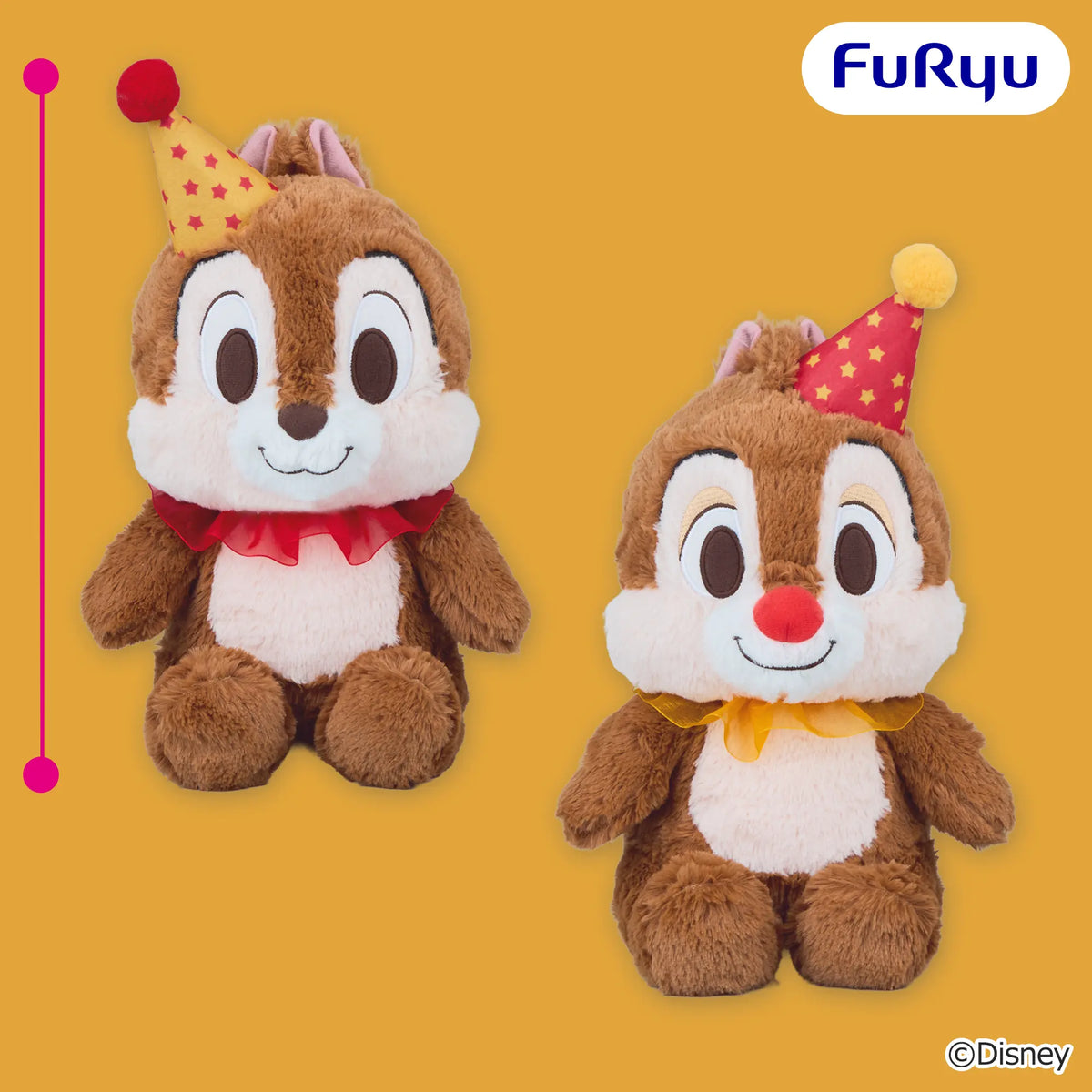 Chip Dale Celebration Big Plush (2 Types, Complete Set Available) - FuRyu Prize - Disney