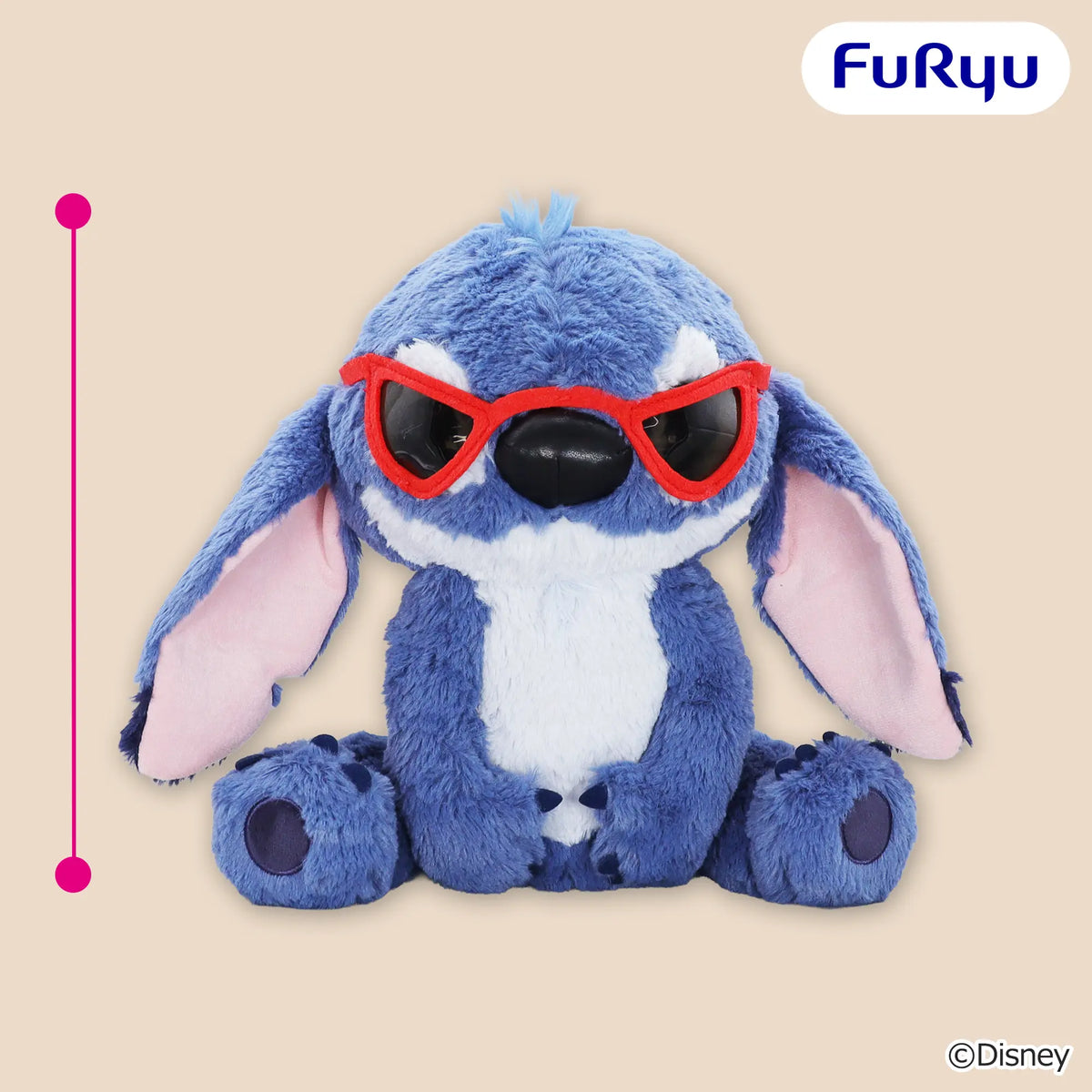 Stitch Sunglasses Big Plush Live-Action Lilo Stitch - FuRyu Prize - Lilo & Stitch