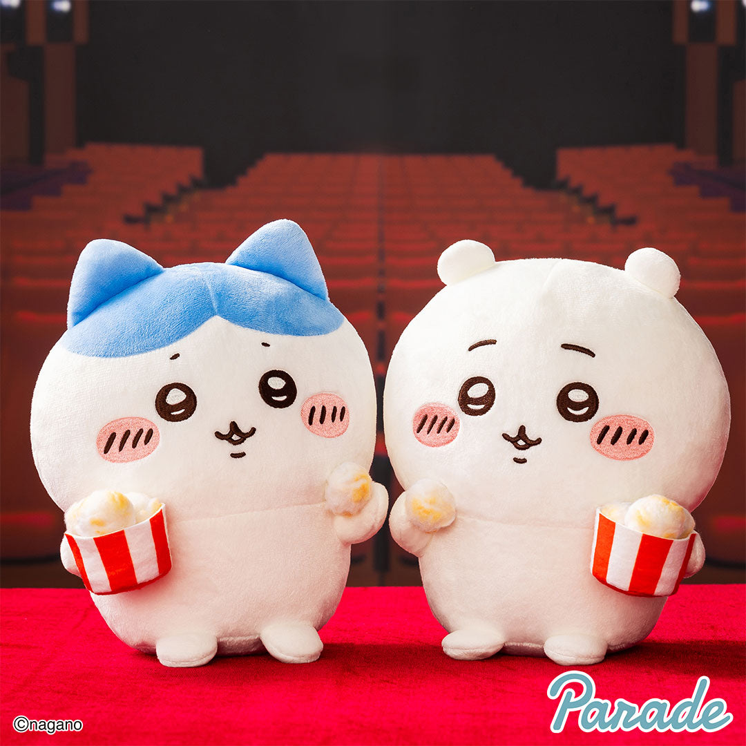 Let's Eat Together Popcorn Plush (2 Types, Complete Set Available) - Parade Prize - Chiikawa