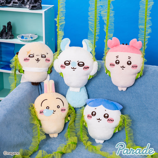 Kombu-Wrapped Plush Shoulder Bag (Chiikawa the Movie: The Secret of Mermaid Island) (5 Types, Complete Set Available) - Parade Prize - Chiikawa