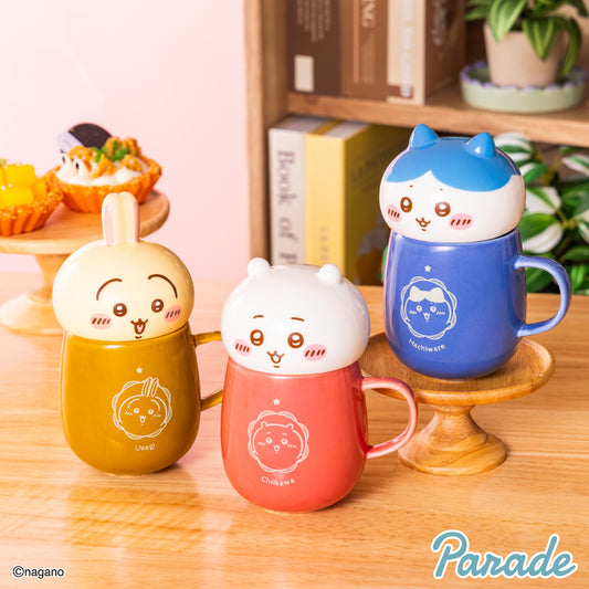 Face Mug with Lid (3 Types, Complete Set Available) - Parade Prize - Chiikawa