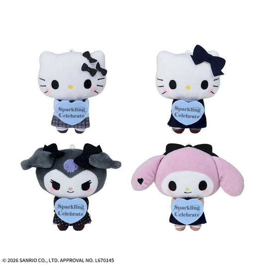 Yurukawa Mascot Hello Kitty, Kuromi My Melody Sparkling Celebrate (4 Types, Complete Set Available) - SEGA Prize - Sanrio