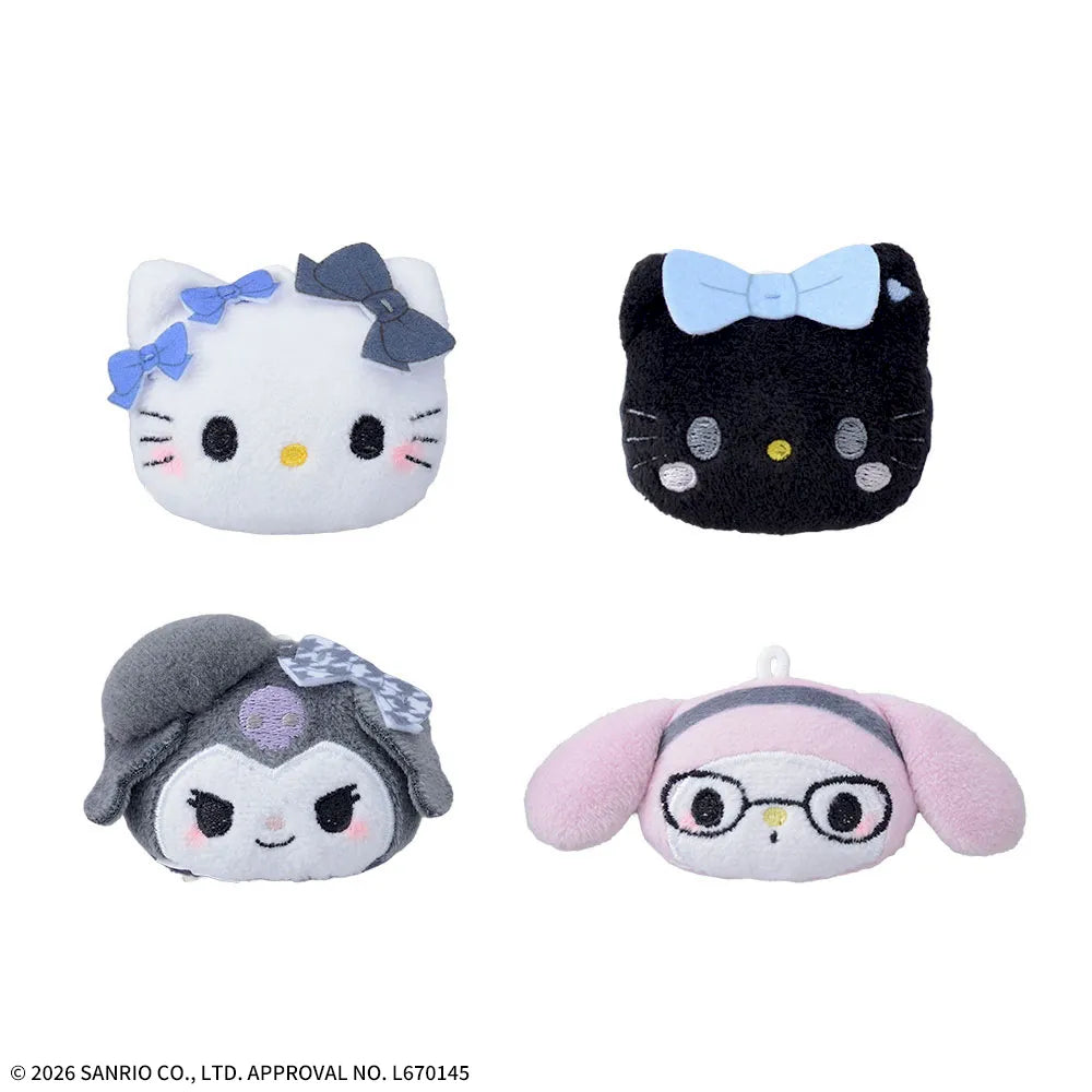 Yurukawa Petit Face Mascot Hello Kitty, Kuromi My Melody Sparkling Celebrate (4 Types, Complete Set Available) - SEGA Prize - Sanrio