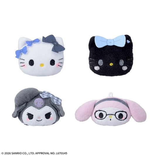Yurukawa Petit Face Mascot Hello Kitty, Kuromi My Melody Sparkling Celebrate (4 Types, Complete Set Available) - SEGA Prize - Sanrio