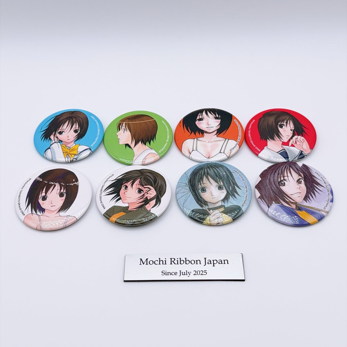 Welcome to the NHK! Misaki Nakahara Can Badge Set of 8 (Manga Art, 25th Anniversary Pop Up Shop)
