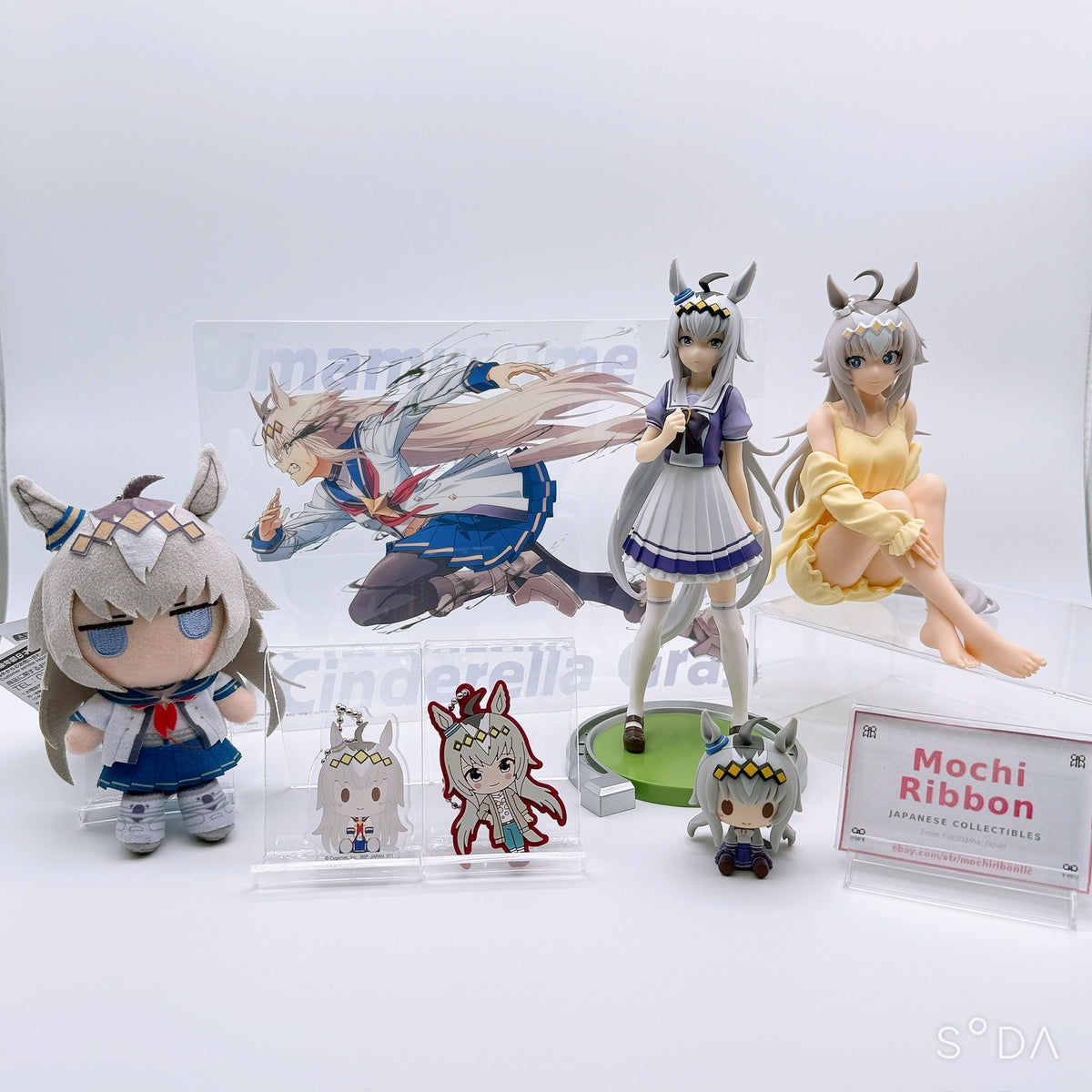 Umamusume Pretty Derby Oguri Cap Figure and Goods Set of 7
