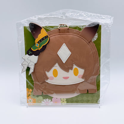 Umamusume Pretty Derby Satono Diamond China Collaboration Cafe Goods 4-Item Set - Clear File, Acrylic Stand, Cupcake Plush, PU Material Pass Case