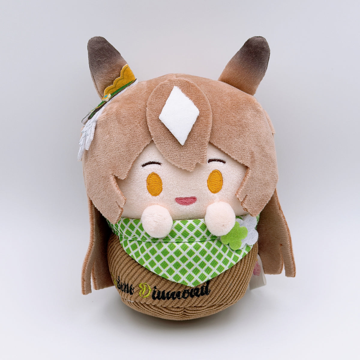 Umamusume Pretty Derby Satono Diamond China Collaboration Cafe Goods 4-Item Set - Clear File, Acrylic Stand, Cupcake Plush, PU Material Pass Case