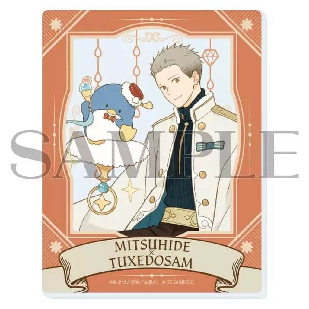 Snow White with the Red Hair Mitsuhide & Tuxedo Sam Acrylic Card Sanrio Characters Collab - A3 (Pre-owned)