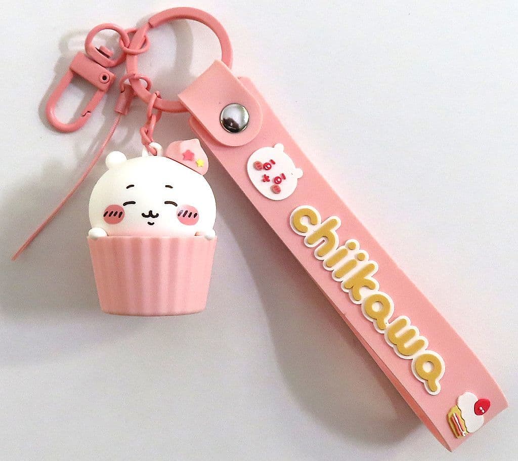Chiikawa 3D Mascot Hand Strap Nankaa Chiisakute Kawaii Yatsu Chiikawa Keychain (Pre-owned)