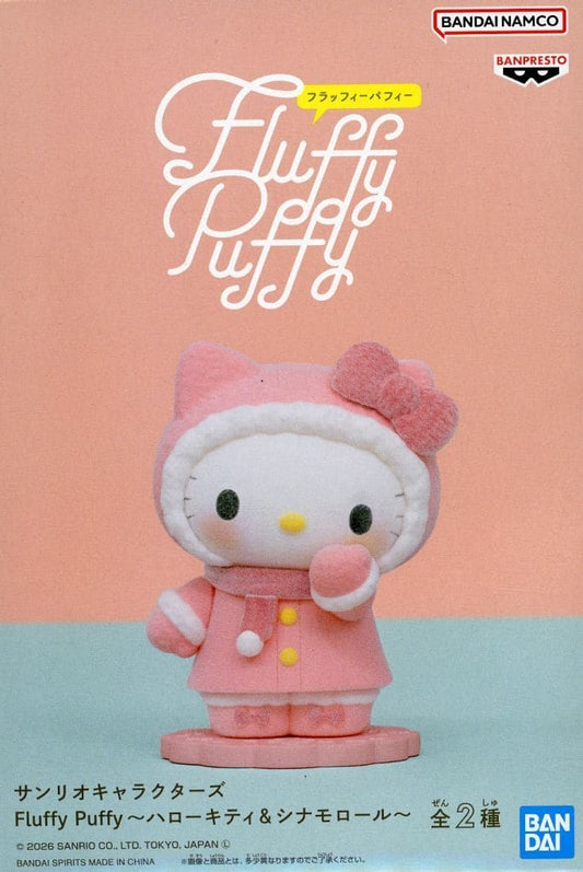 Hello Kitty & Cinnamoroll Fluffy Puffy Sanrio Characters Figure, Banpresto - Pre-owned
