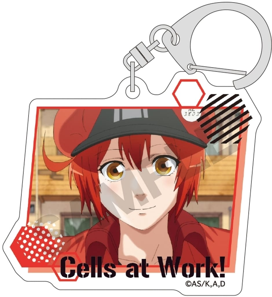 Cells at Work! Red Blood Cell Trading Acrylic Keychain