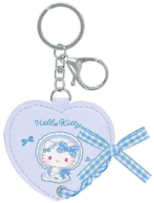 Sanrio Characters Hello Kitty Light Blue Lolita Lace-Up Ribbon Keychain Keychain