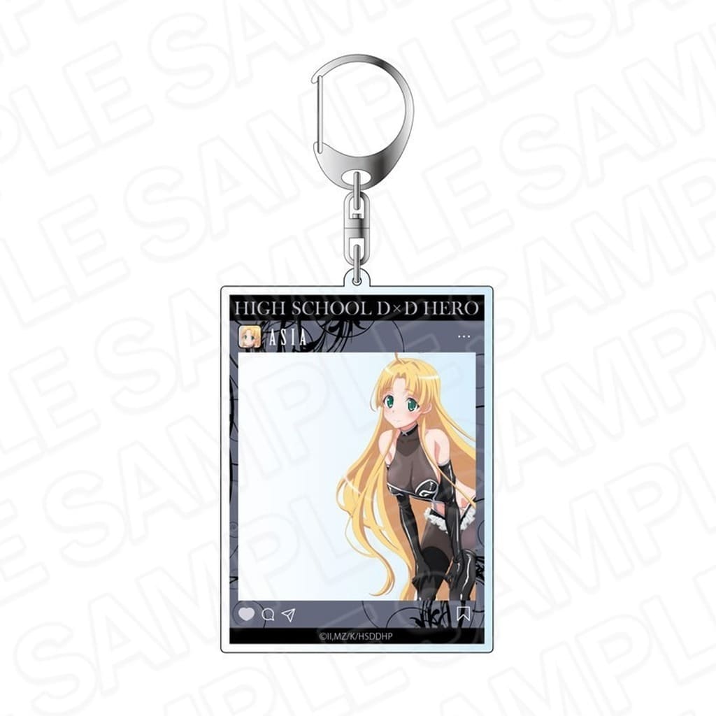 High School DxD HERO Asia Argento Bondage Ver. SNS-Style Acrylic Keychain (Pop-Up Store) - Contents Seed