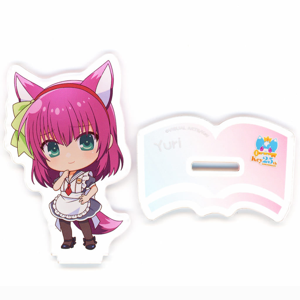 Angel Beats! Yuri Nakamura Acrylic Stand (April) SD Key 25th Anniversary Cafe & Bar MENU - MENU