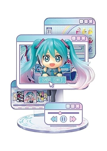 Hatsune Miku WINDOW FIGURE collection Hatsune Miku Trading Figure - Re-Ment