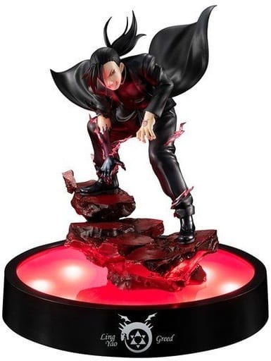 Fullmetal Alchemist Greed (Ling Yao) Precious G.E.M. Series Figure with Light-Up Base - MegaHouse