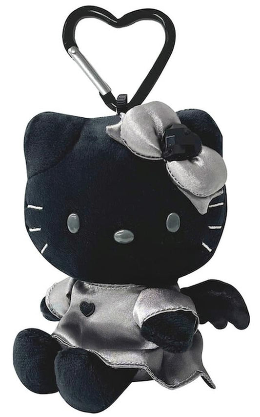 Hello Kitty Angel Mascot Keychain Black Sanrio Characters - T-C-P (Pre-owned)