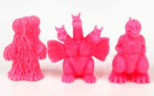 Godzilla Pink B Set King Ghidorah Hedorah Godzilla 2023 Eraser Figure Set (Pre-owned) - Bandai