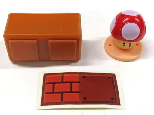 Super Mario Mario Expanding Mario World Super Mushroom & Double Block Capsule Toy