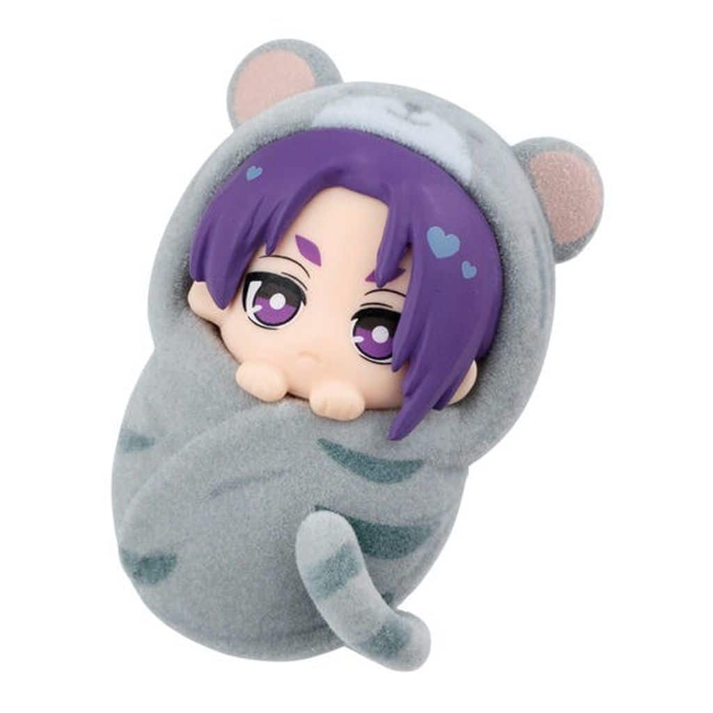 Blue Lock Reo Mikage Punitop Fuwafuwa Okurumi Mascot Plush - Bandai