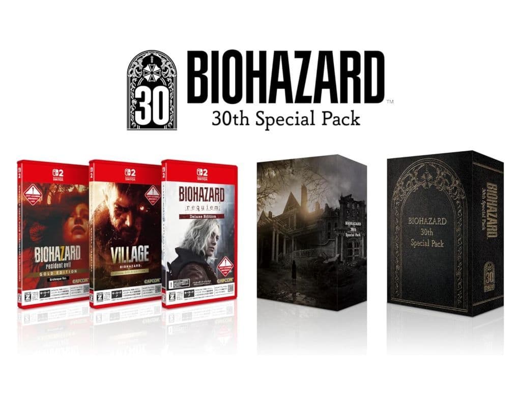 Resident Evil 30th Special Pack 3-Game Nintendo Switch 2 Game Set