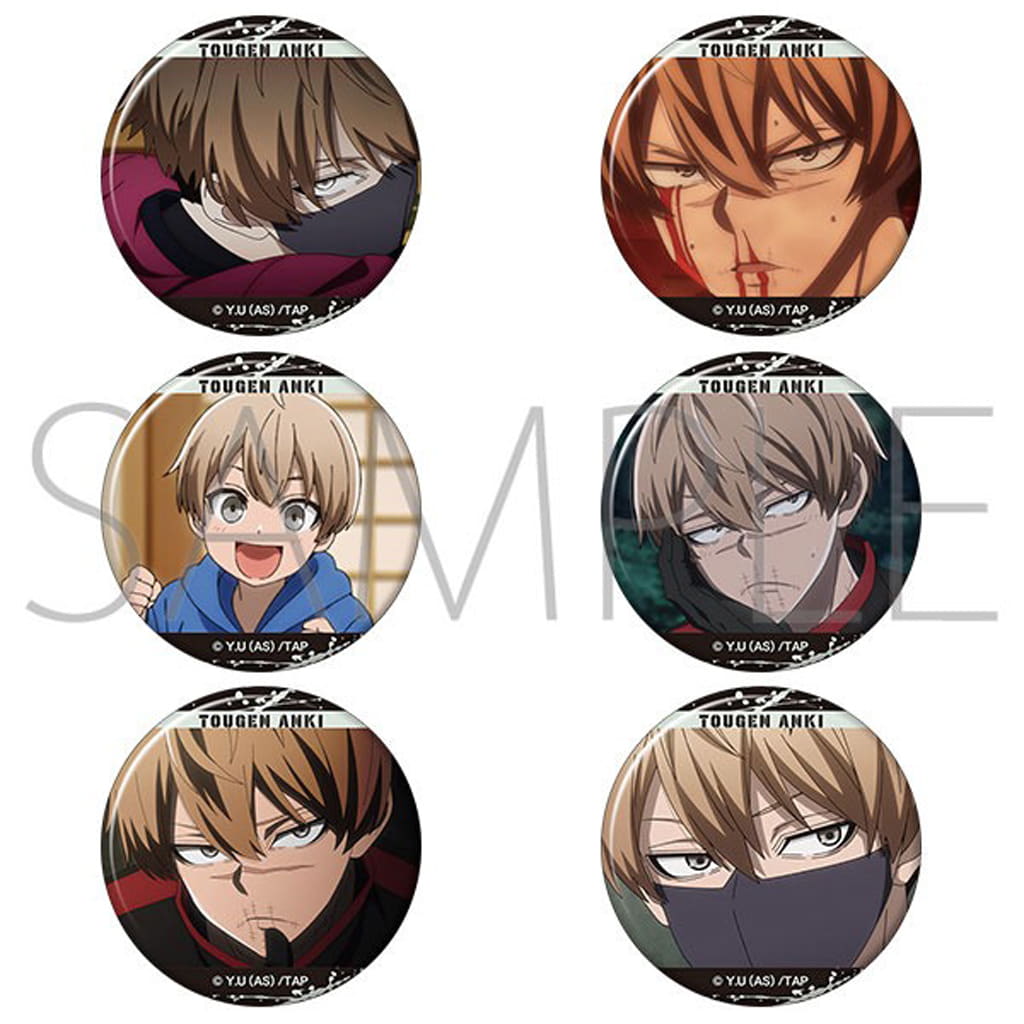 Tougen Anki Jin Kougasaki Oshi Chara Badge Collection Box (6 pcs, Blind Box) - Movic