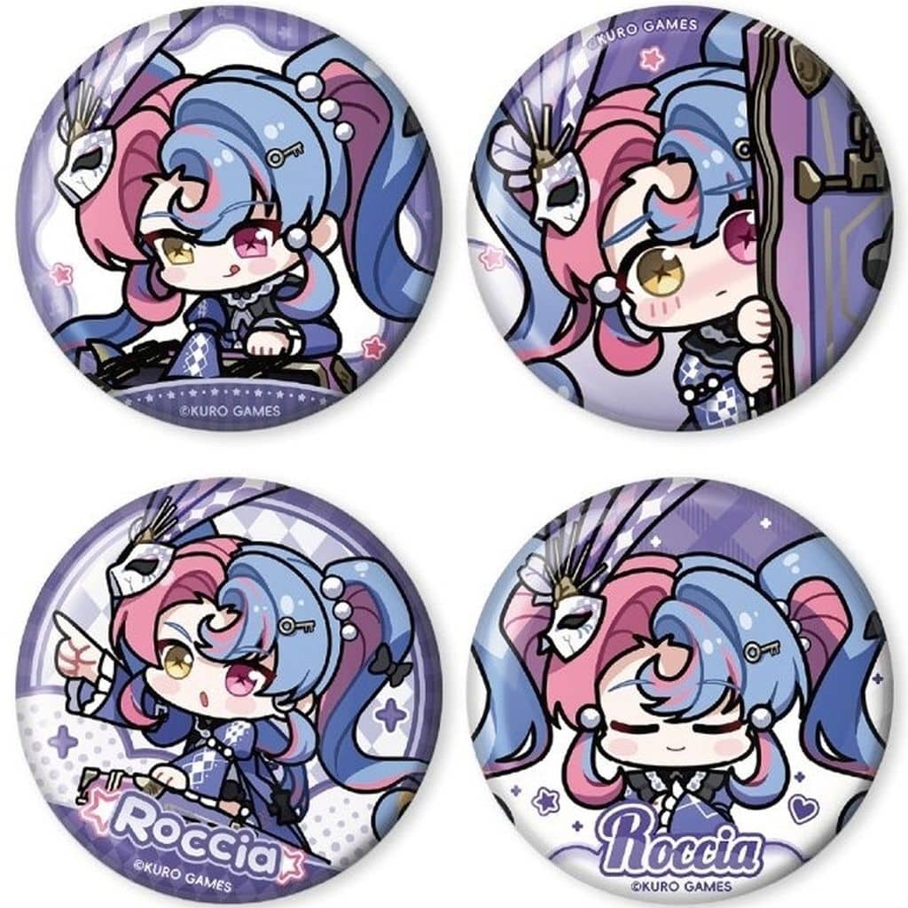 Wuthering Waves Roccia Stamp Series Mini Badge Set (4 Pieces) - KURO GAMES