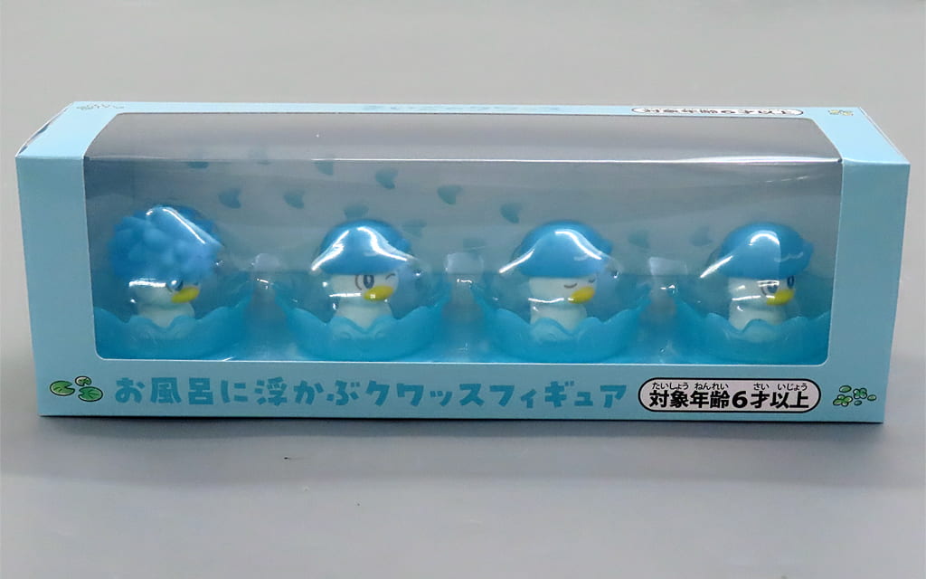 Pokémon Quaxly Bath Figure 4-Piece Set (Pokémon Center Exclusive) (Used)