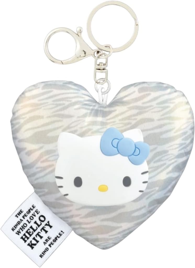 Sanrio Characters Hello Kitty (Zebra) Heart Cushion Keychain Hello Kitty - KRAX