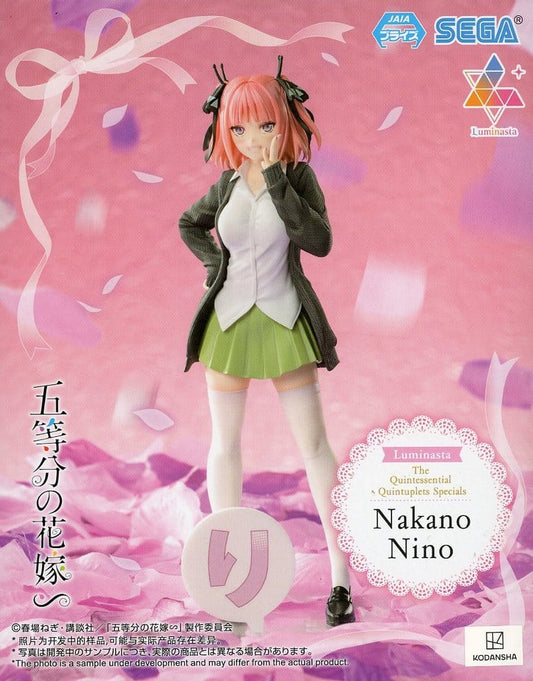 The Quintessential Quintuplets Nino Nakano Luminasta Figure - SEGA