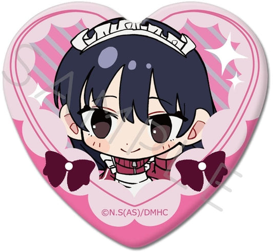 The Dangers in My Heart Anna Yamada Heart-Shaped Can Badge