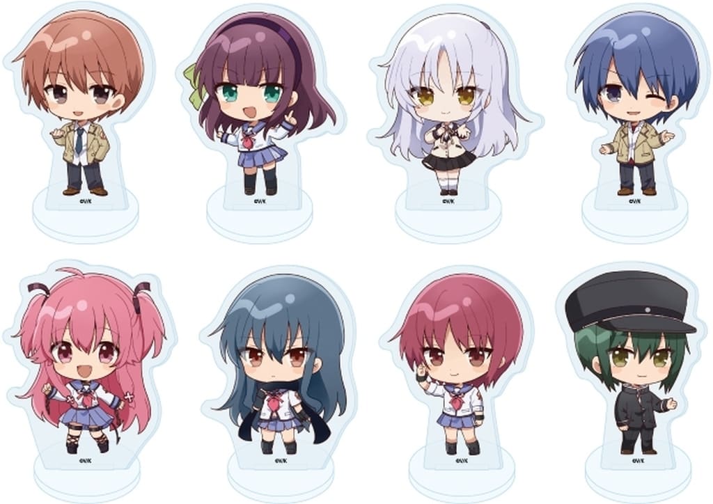 Angel Beats! Acrylic Puchi Stand 01 Mini Chara Illustration Set of 8 Characters Acrylic Goods - A3