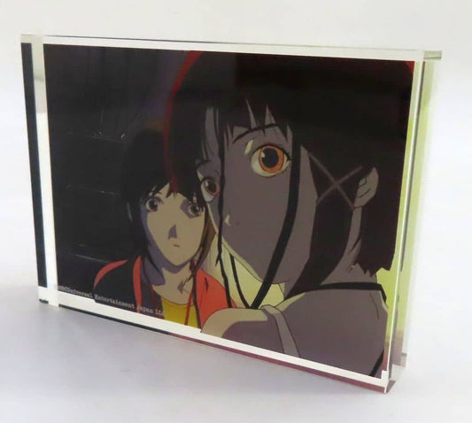 Serial Experiments Lain Lain Iwakura & Alice Mizuki WEIRD Exhibition Acrylic Lamination Acrylic Block - ANIQUE