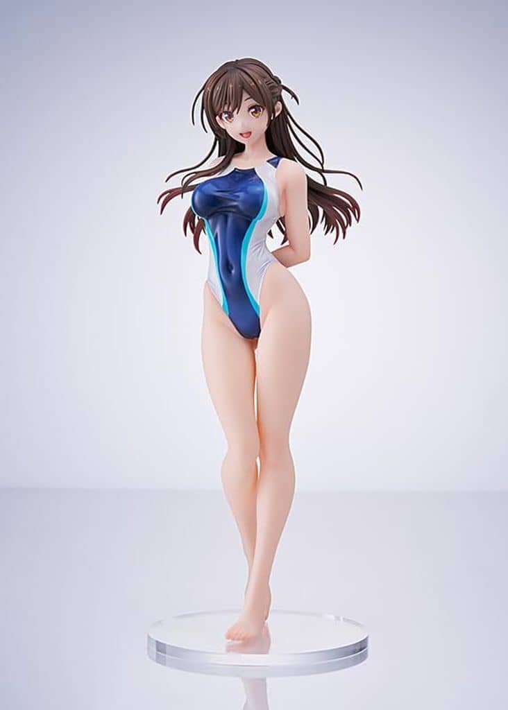 Rent-a-Girlfriend Chizuru Mizuhara Light Blue Stripe Swimsuit Ver. 1/7 Scale Figure - Hobby Japan