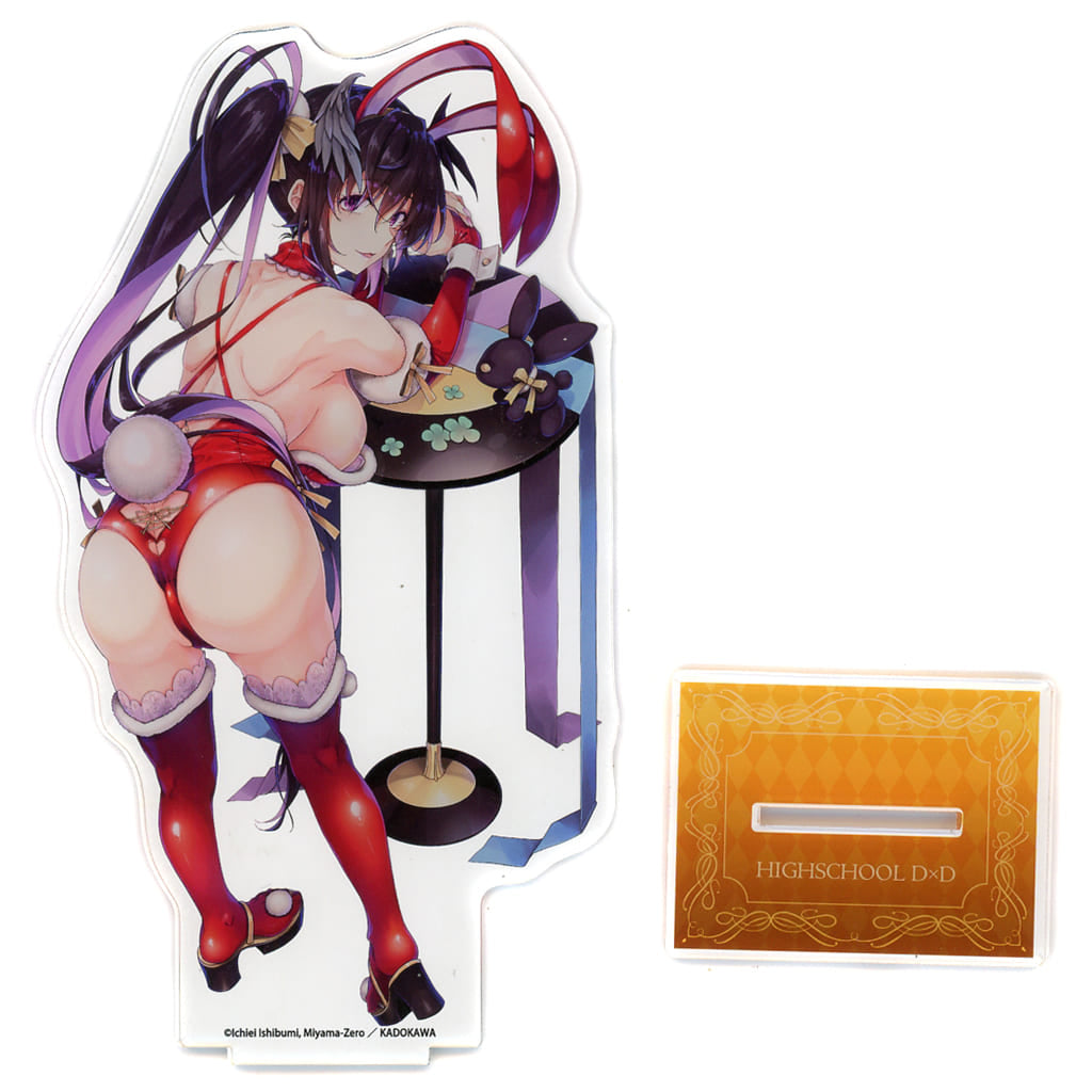 High School DxD Akeno Himejima Lingerie Bunny Ver. Large Acrylic Stand - Contents Seed
