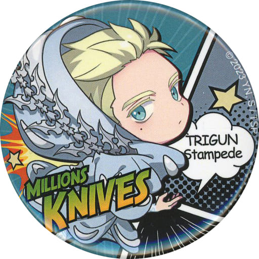 Trigun Millions Knives Trading Can Badge Mini Character Ver. (Pre-owned)