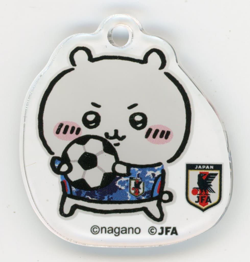 Chiikawa Acrylic Keychain Chiikawa Japan National Football Team Ver. Chiikawa Land Exclusive - Pre-owned