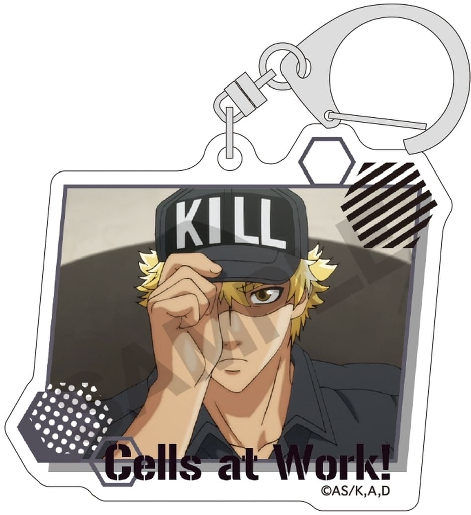 Cells at Work! Killer T Cell Trading Acrylic Keychain, Used