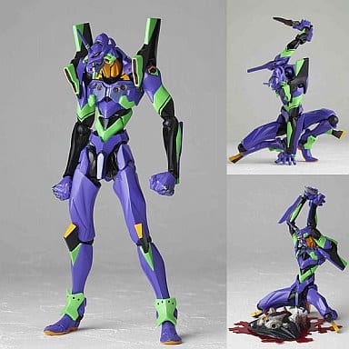 Neon Genesis Evangelion Evangelion Unit-01 Revoltech Yamaguchi No.100 Evangelion Evolution Figure - Kaiyodo