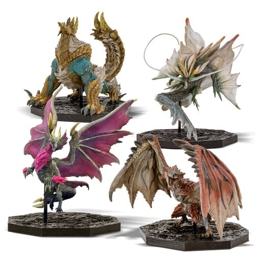 Monster Hunter Rathalos Zinogre Malzeno Amatsu Capcom Figure Builder Cube 4-Figure Set - Capcom