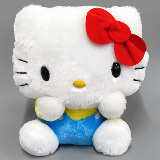 Sanrio Characters Hello Kitty Giant Jumbo Blue Overall Plush Doll - SEGA (Pre-owned)