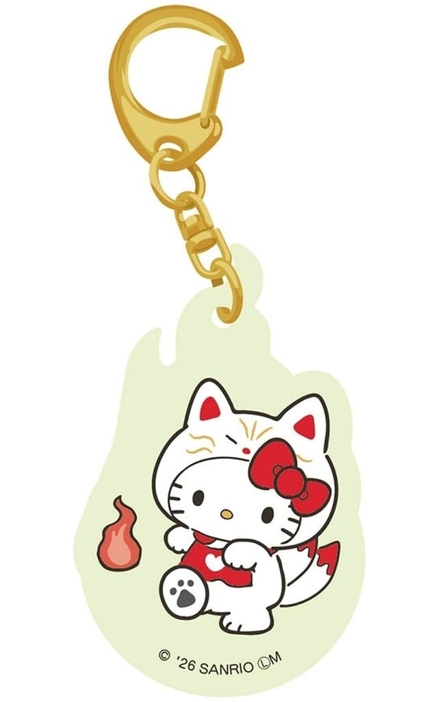 Dororo Hello Kitty Sanrio Characters Dororon Glow-in-the-Dark Acrylic Keychain Keychain (Pre-owned) - F-Toys Confect